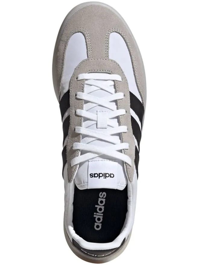 adidas Sportschuhe^Leder-Sneakers "Barreda Decode" in Beige/ Schwarz/ Weiß