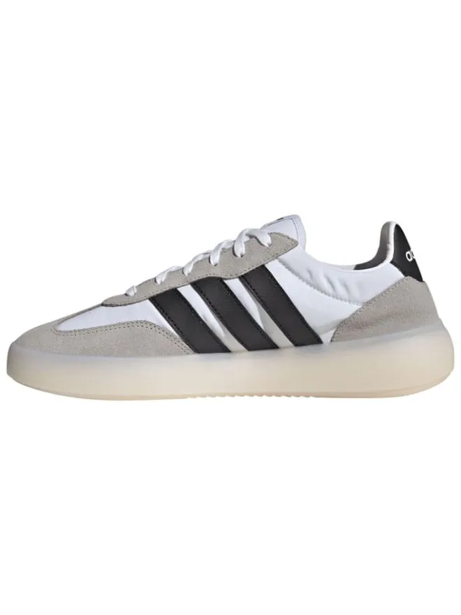 adidas Sportschuhe^Leder-Sneakers "Barreda Decode" in Beige/ Schwarz/ Weiß