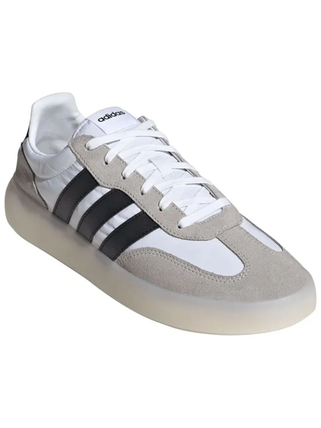 adidas Sportschuhe^Leder-Sneakers "Barreda Decode" in Beige/ Schwarz/ Weiß