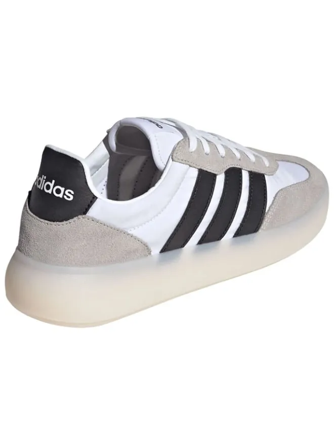 adidas Sportschuhe^Leder-Sneakers "Barreda Decode" in Beige/ Schwarz/ Weiß