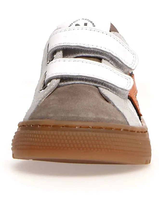 Naturino Sneakers·Sneakers Low^Leder-Sneakers "Blitz" in Weiß/ Braun/ Orange