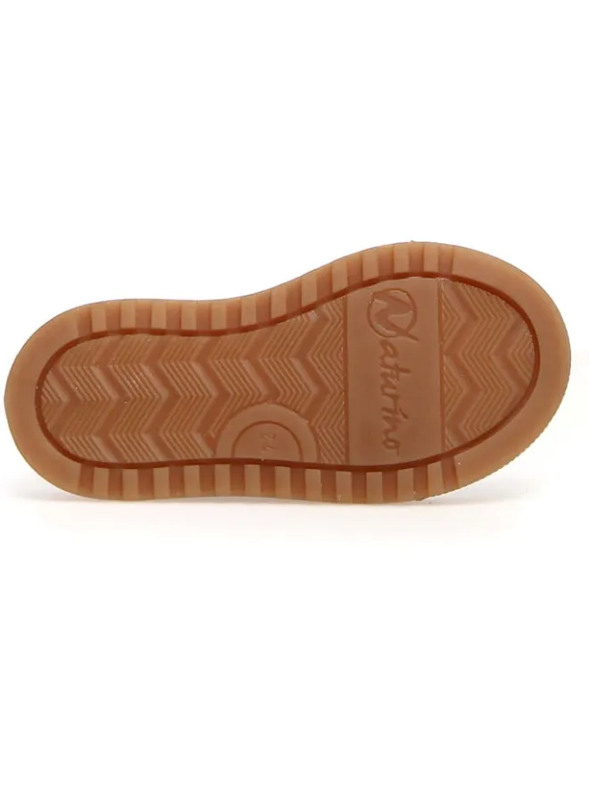 Naturino Sneakers·Sneakers Low^Leder-Sneakers "Blitz" in Weiß/ Braun/ Orange