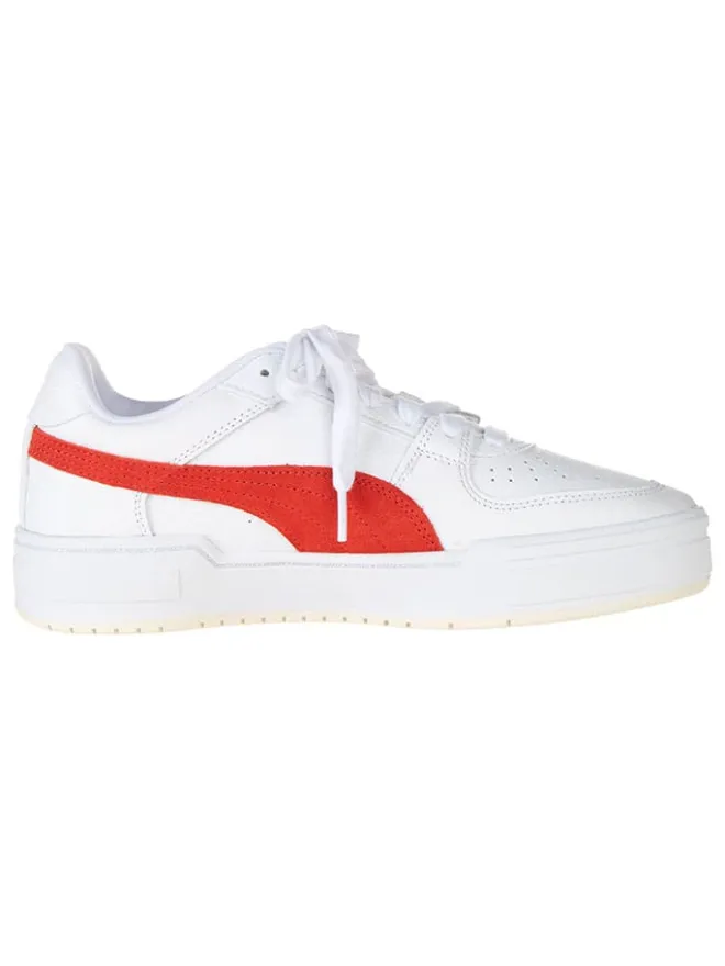Puma Sneakers^Leder-Sneakers "Ca Pro Suede" in Weiß/ Rot