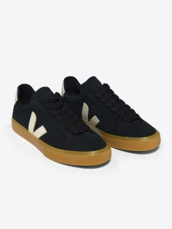 Veja Sneakers^Leder-Sneakers "Campo Bold" in Schwarz/ Creme