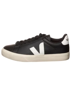 Veja Sneakers^Leder-Sneakers "Campo" in Schwarz/ Weiß
