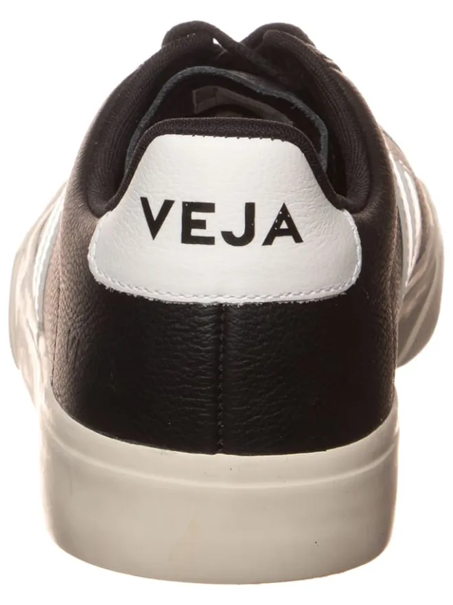 Veja Sneakers^Leder-Sneakers "Campo" in Schwarz/ Weiß