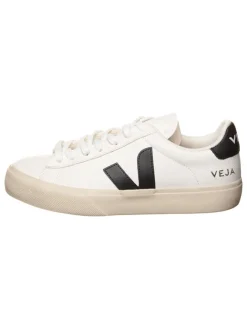 Leder-Sneakers "Campo" in Weiß/ Schwarz>Veja Sale