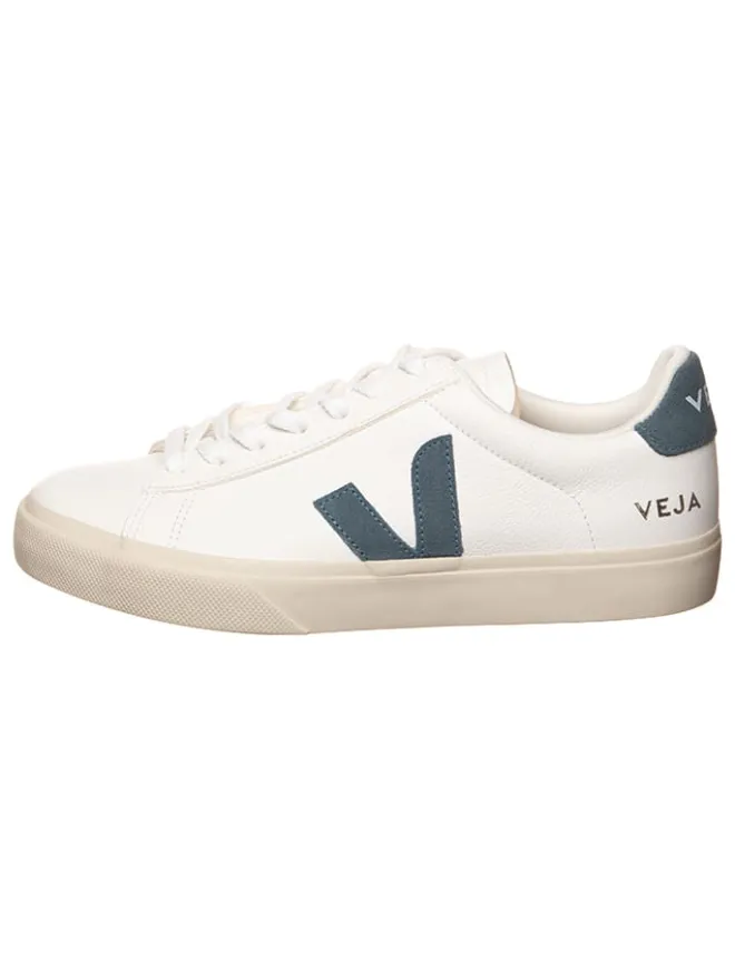 Veja Sneakers^Leder-Sneakers "Campo" in Weiß/ Blau