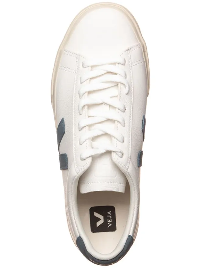 Veja Sneakers^Leder-Sneakers "Campo" in Weiß/ Blau