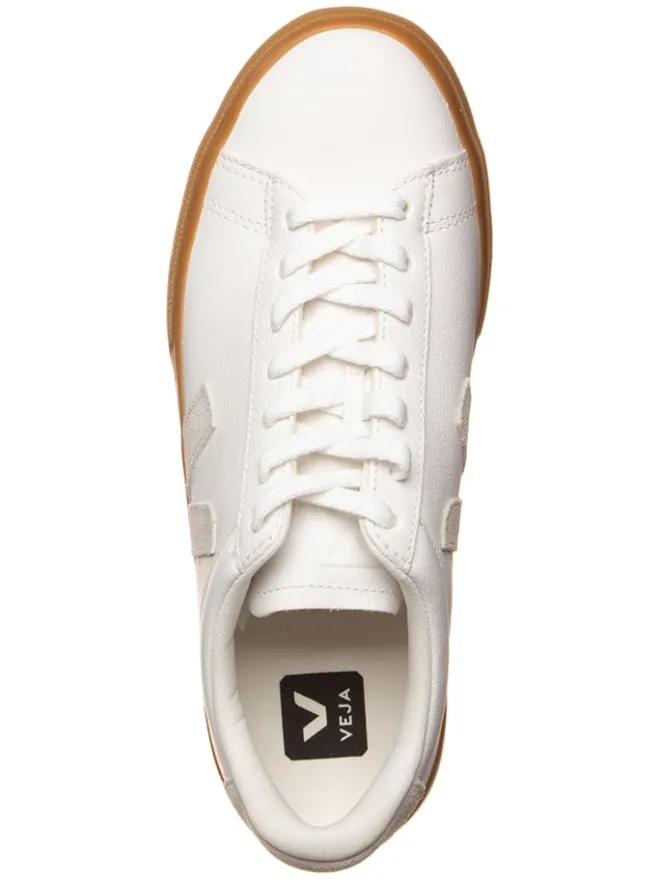 Veja Sneakers^Leder-Sneakers "Campo" in Weiß/ Beige