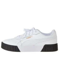 Puma Sneakers^Leder-Sneakers "Carina 2.0" in Weiß/ Schwarz