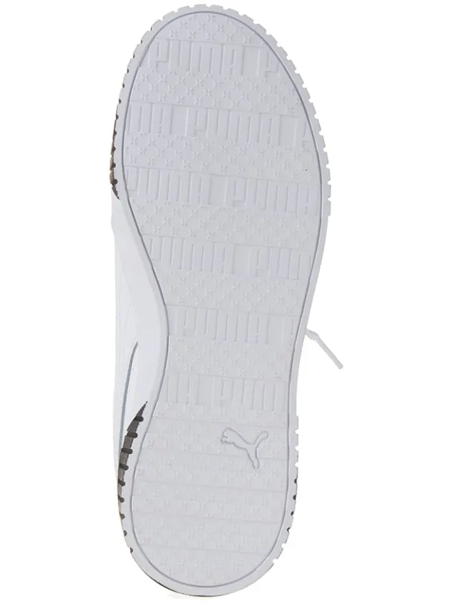 Puma Sneakers^Leder-Sneakers "Carina 2.0" in Weiß/ Schwarz
