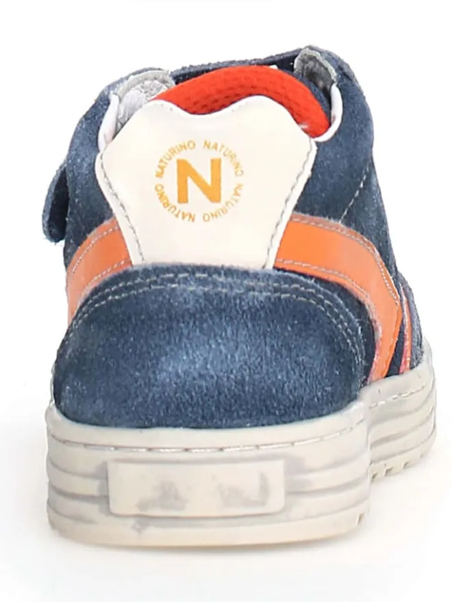 Leder-Sneakers "Ceonia" in Blau/ Orange>Naturino Outlet