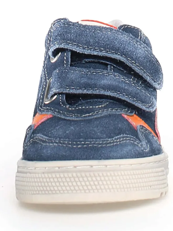 Leder-Sneakers "Ceonia" in Blau/ Orange>Naturino Outlet