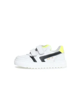 Leder-Sneakers "Ceonia" in Weiß/ Schwarz/ Gelb>Naturino Online