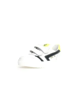 Leder-Sneakers "Ceonia" in Weiß/ Schwarz/ Gelb>Naturino Online