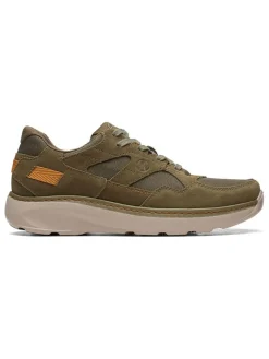 Leder-Sneakers "Chart Lite" in Oliv>Clarks Online