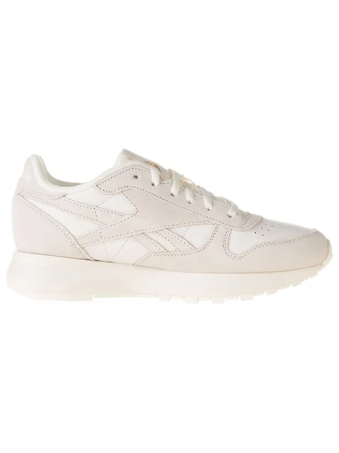 Leder-Sneakers "Classic Leather" in Creme>Reebok Outlet