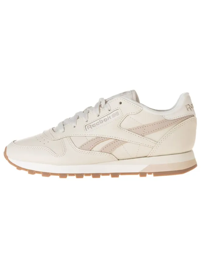 Leder-Sneakers "Classic Leather" in Beige>Reebok Hot