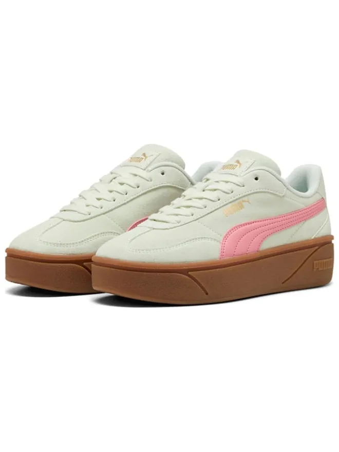 Puma Sneakers^Leder-Sneakers "Club II Era" in Grün/ Pink