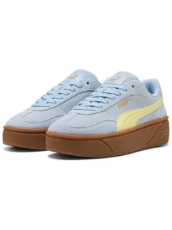 Leder-Sneakers "Club II Era" in Hellblau/ Gelb>Puma Discount
