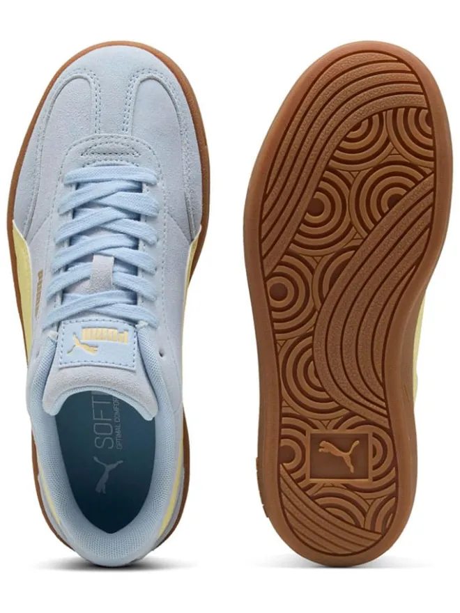 Leder-Sneakers "Club II Era" in Hellblau/ Gelb>Puma Discount