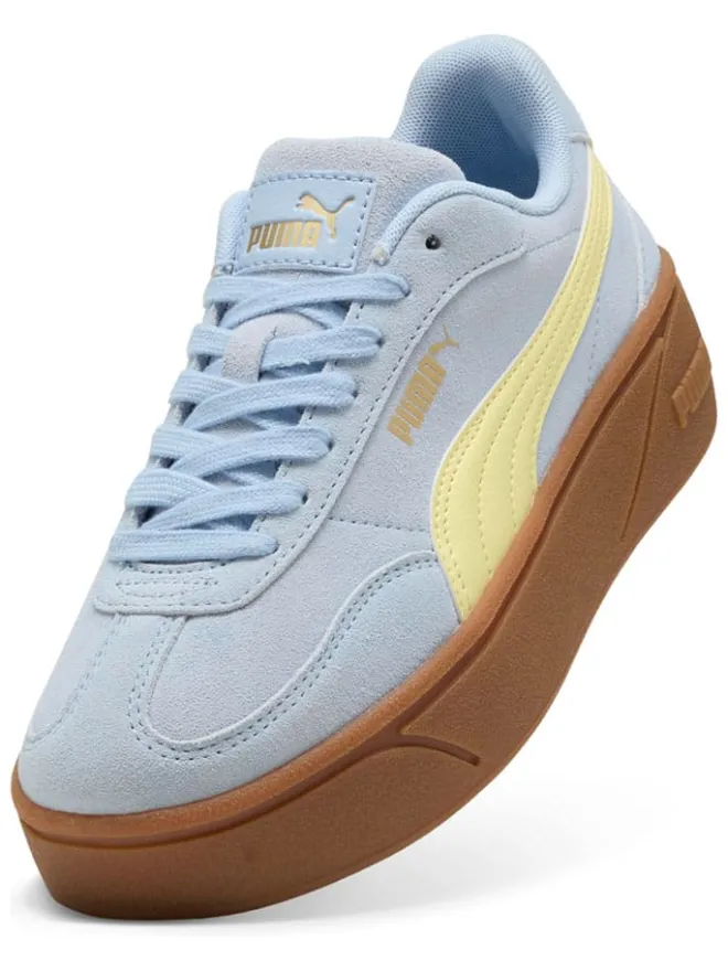 Leder-Sneakers "Club II Era" in Hellblau/ Gelb>Puma Discount