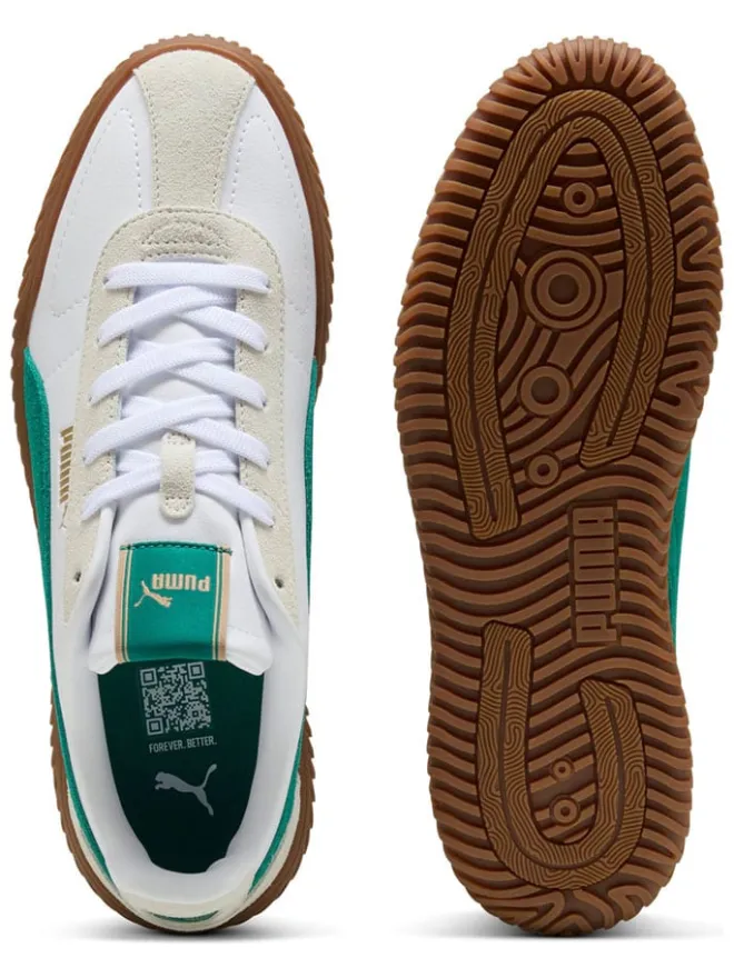 Leder-Sneakers "Club Kayzer" in Weiß/ Beige/ Grün>Puma New