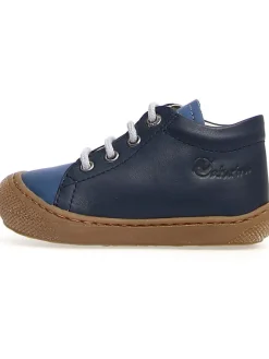 Naturino Sneakers^Leder-Sneakers "Cocoon" in Dunkelblau/ Blau