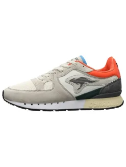 KangaROOS Originals Sneakers^Leder-Sneakers "Coil R1 Og Pop" in Beige/ Orange