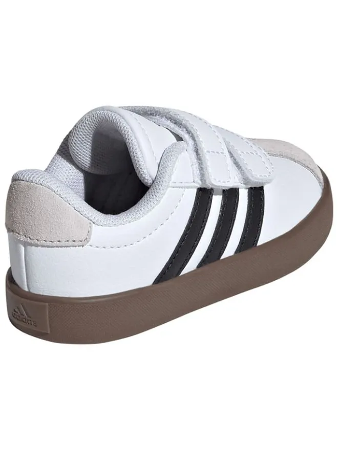 Leder-Sneakers "Court 3.0" in Weiß/ Schwarz>adidas Discount
