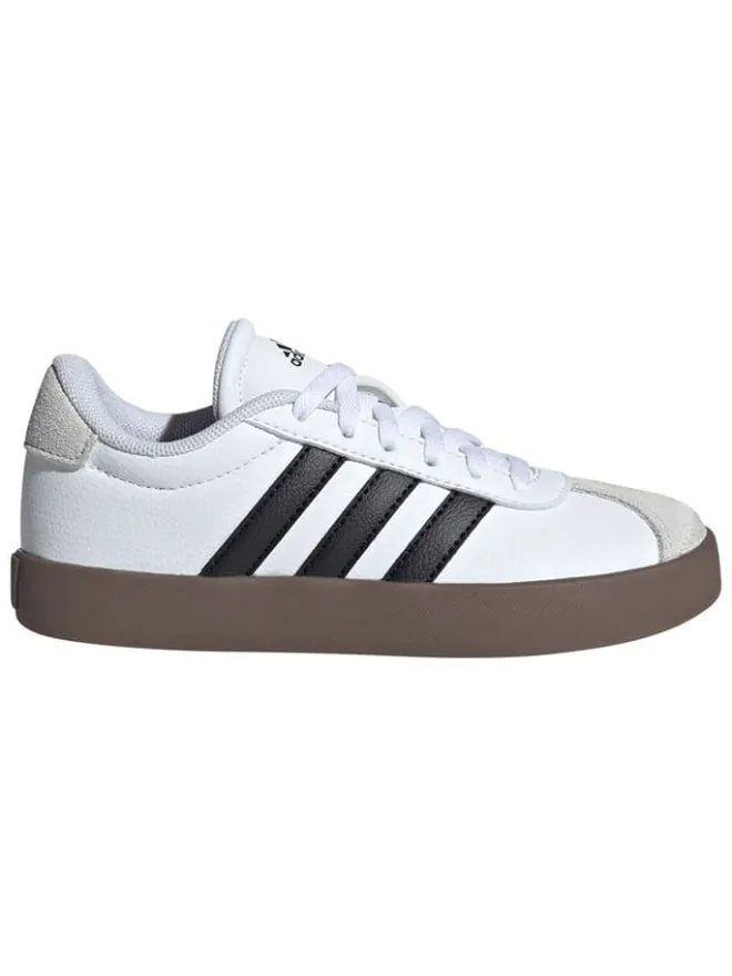 Leder-Sneakers "Court 3.0" in Weiß/ Schwarz>adidas Outlet