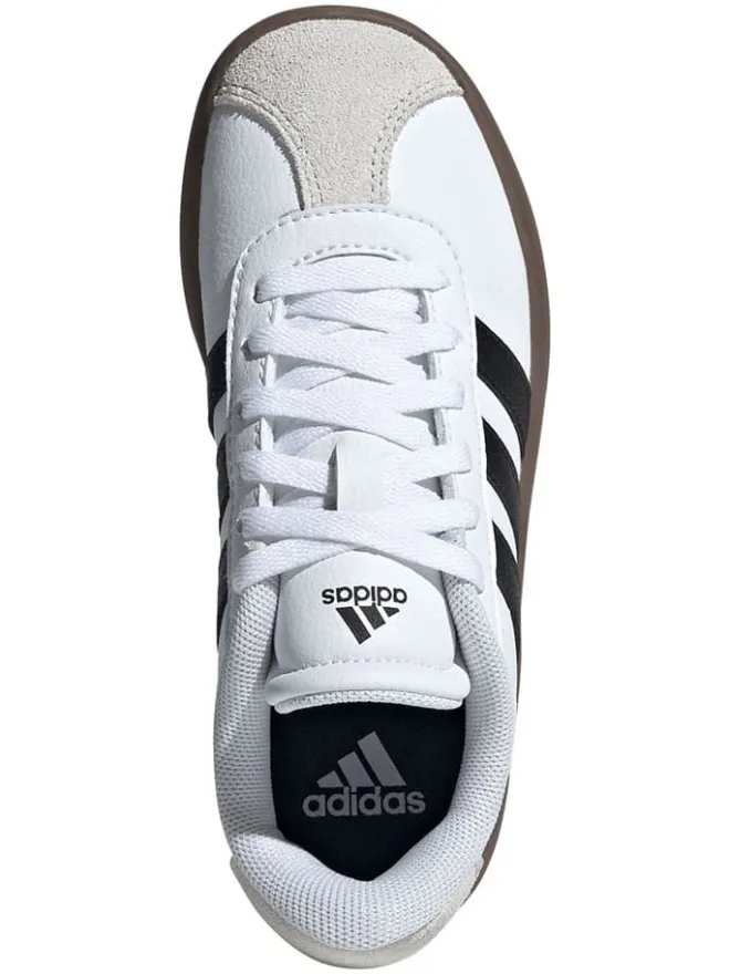 Leder-Sneakers "Court 3.0" in Weiß/ Schwarz>adidas Outlet