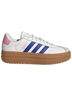 Leder-Sneakers "Court Bold" in Weiß/ Rosa/ Blau>adidas Hot