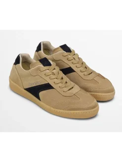 Leder-Sneakers "Court" in Beige/ Schwarz>Marc O'Polo Shoes Clearance