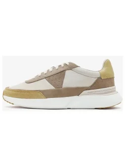 Clarks Sneakers^Leder-Sneakers "Craft Pace" in Hellbraun/ Beige