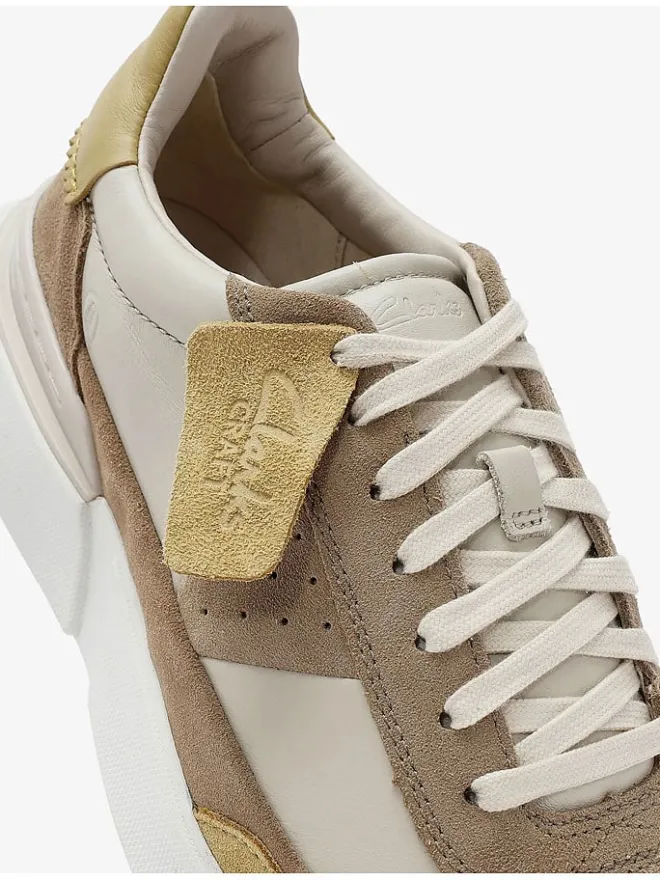 Clarks Sneakers^Leder-Sneakers "Craft Pace" in Hellbraun/ Beige