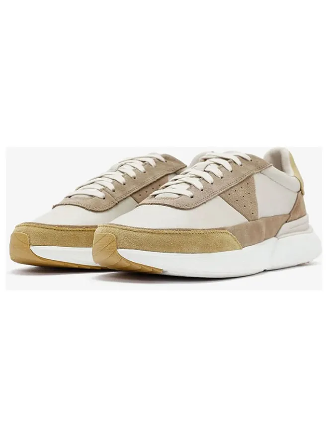 Clarks Sneakers^Leder-Sneakers "Craft Pace" in Hellbraun/ Beige