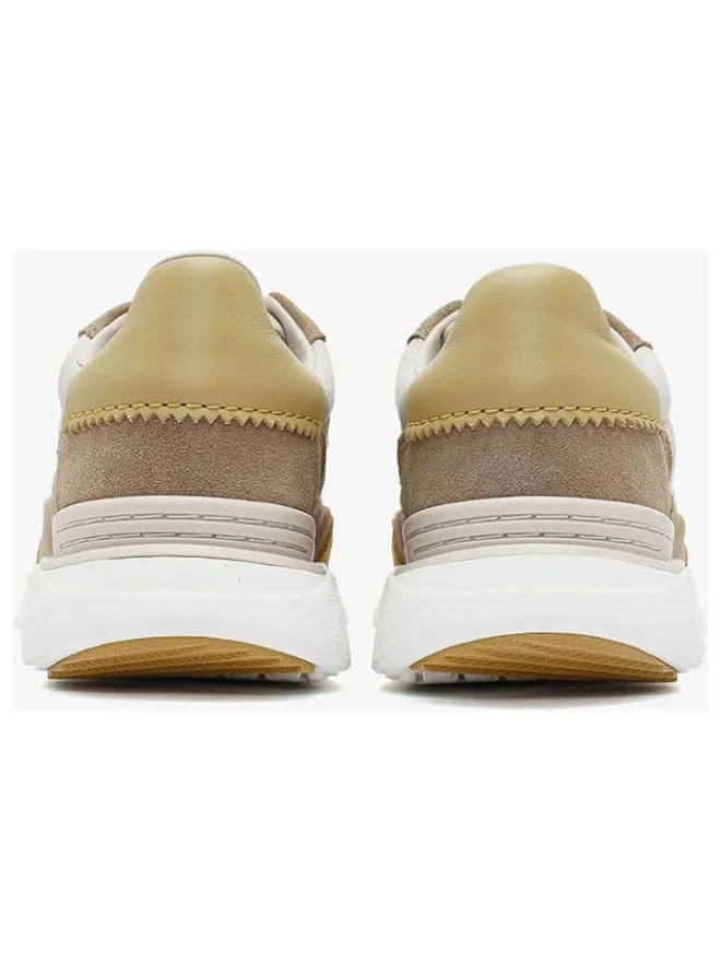 Clarks Sneakers^Leder-Sneakers "Craft Pace" in Hellbraun/ Beige
