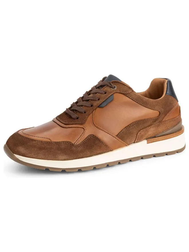 Leder-Sneakers "Dalton" in Hellbraun>TRAVELIN' Hot
