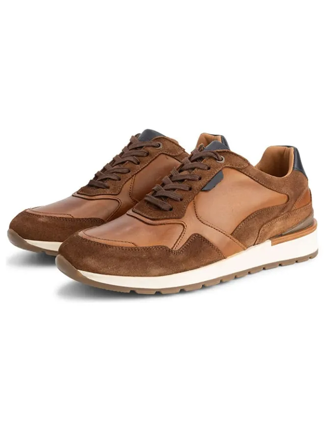 Leder-Sneakers "Dalton" in Hellbraun>TRAVELIN' Hot