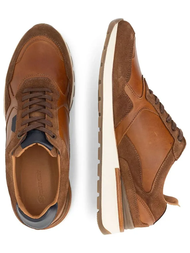 Leder-Sneakers "Dalton" in Hellbraun>TRAVELIN' Hot