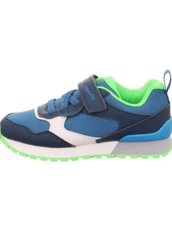 superfit Sneakers·Sneakers Low^Leder-Sneakers "Dash" in Blau/ Weiß/ Grün