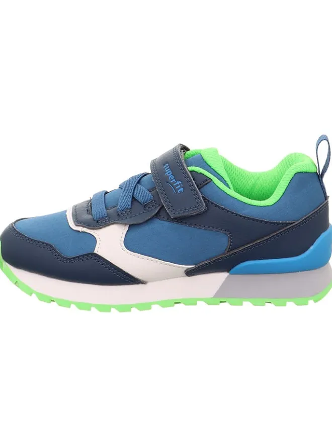 superfit Sneakers·Sneakers Low^Leder-Sneakers "Dash" in Blau/ Weiß/ Grün