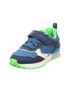 superfit Sneakers·Sneakers Low^Leder-Sneakers "Dash" in Blau/ Weiß/ Grün