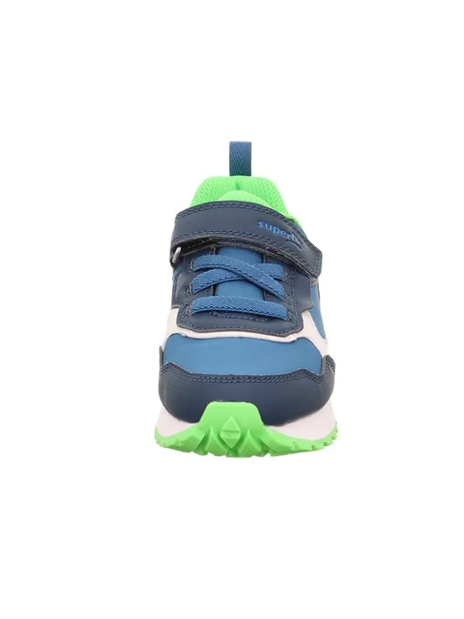 superfit Sneakers·Sneakers Low^Leder-Sneakers "Dash" in Blau/ Weiß/ Grün