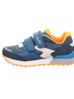 Leder-Sneakers "Dash" in Blau/ Weiß/ Orange>superfit Sale