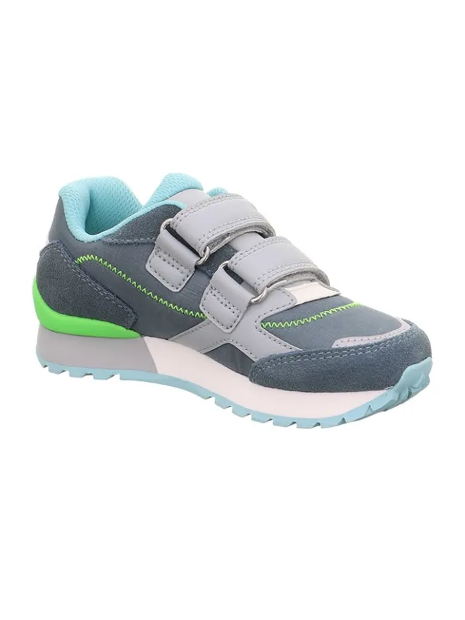 Leder-Sneakers "Dash" in Dunkelblau/ Hellblau/ Weiß>superfit Best
