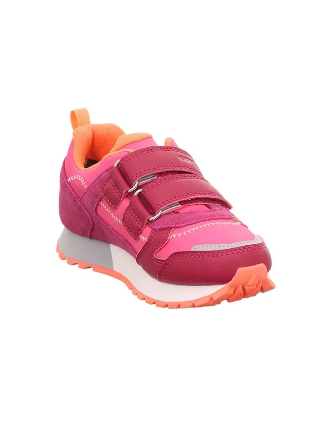 superfit Sneakers·Sneakers Low^Leder-Sneakers "Dash" in Pink/ Orange/ Rot