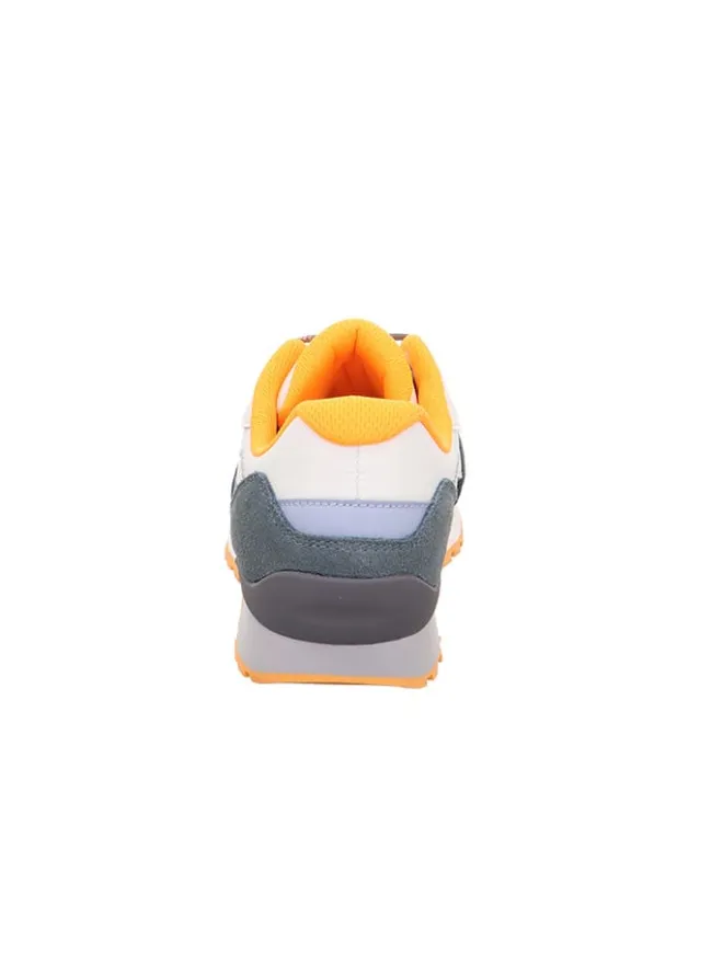 superfit Sneakers·Sneakers Low^Leder-Sneakers "Dash" in Weiß/ Orange/ Dunkelblau